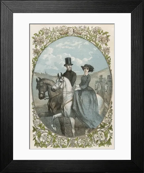 Framed Print : Friedrich & Vicky 1858