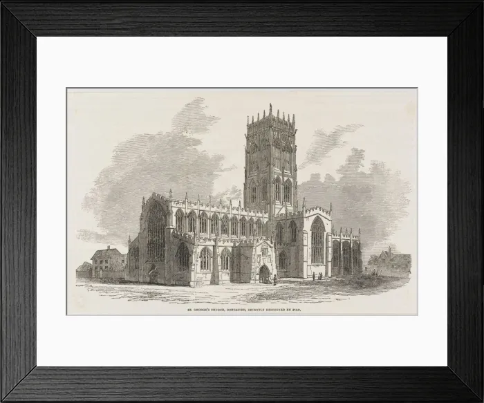 Framed Print : Churches / Doncaster / 1852 Framed Print : Churches / Doncaster / 1852