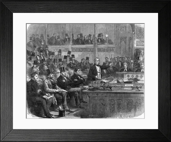 Framed Print : Palmerston / Commons / 1864 Framed Print : Palmerston / Commons / 1864