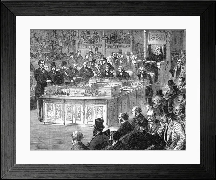 Framed Print : Disraeli as Pm / 1868 Framed Print : Disraeli as Pm / 1868
