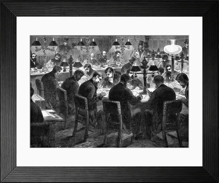 Framed Print : PARLIAMENT REPORTER ROOM