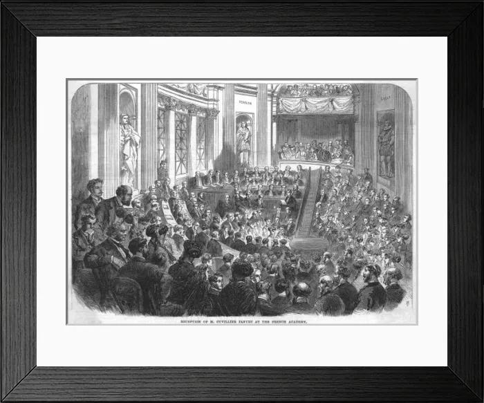 Framed Print : Academie Francaise 1867 Framed Print : Academie Francaise 1867