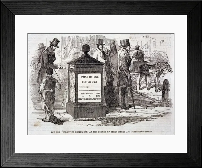 Framed Print : First Postbox, London Framed Print : First Postbox, London
