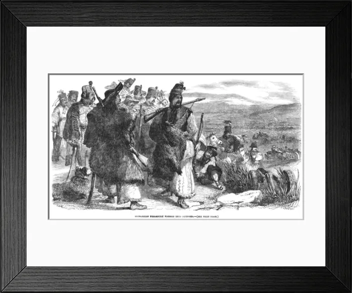 Framed Print : Hungary / 1849 / Peasants Framed Print : Hungary / 1849 / Peasants