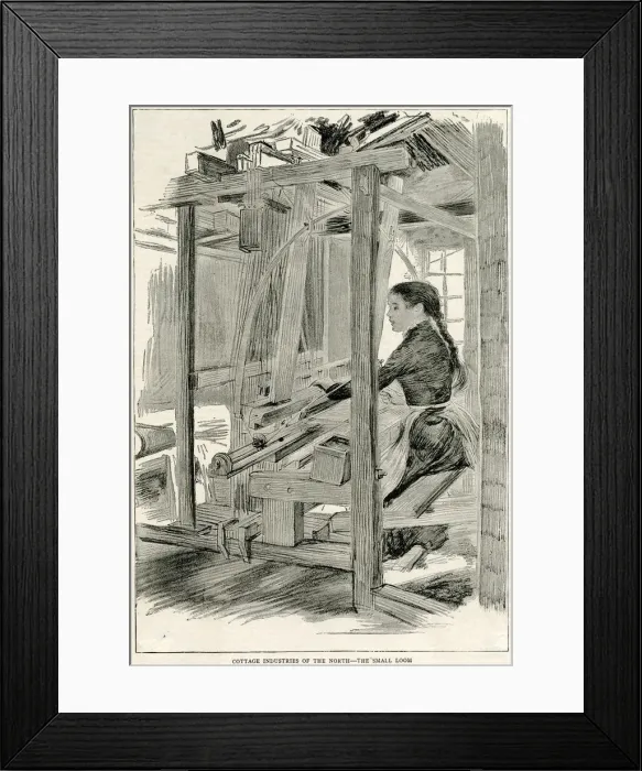 Framed Print : WEAVING, ENGLAND