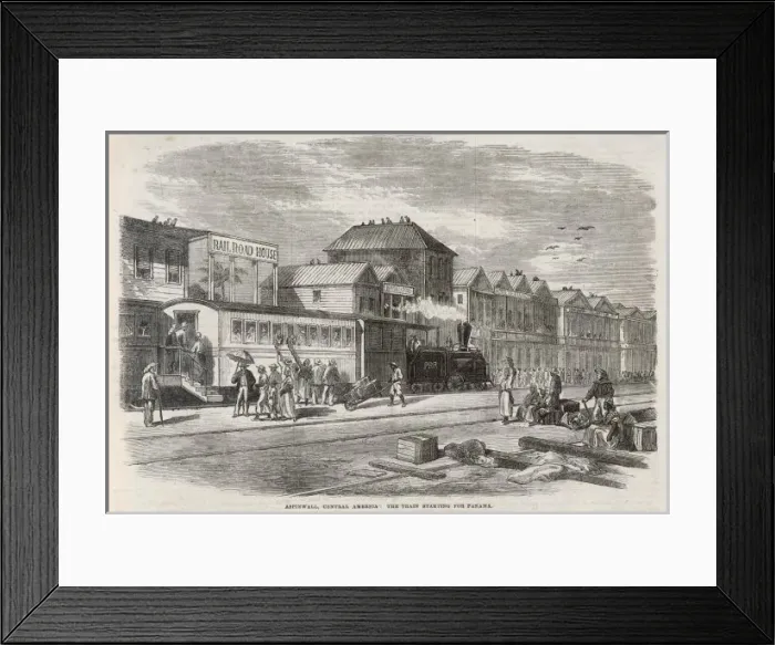 Framed Print : Panama Railrd. Train / C19 Framed Print : Panama Railrd. Train / C19
