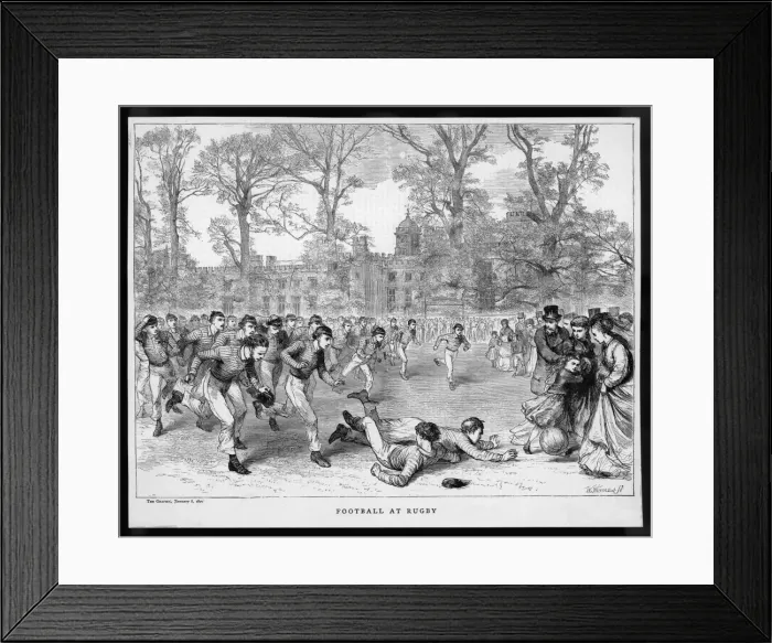 Framed Print : Rugby at Rugby School Framed Print : Rugby at Rugby School