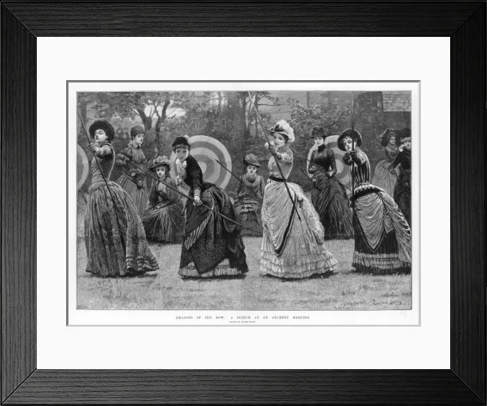 Framed Print : Archery / Women / Face On Framed Print : Archery / Women / Face On