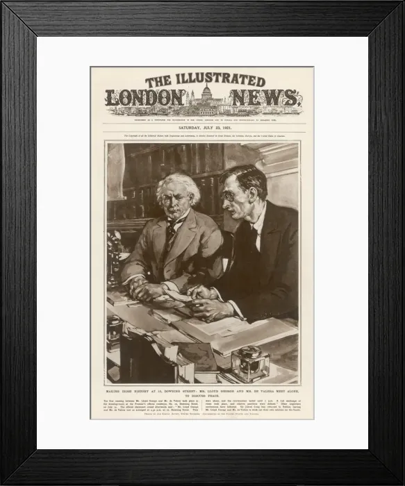 Framed Print : De Valera & Lloydgeorge