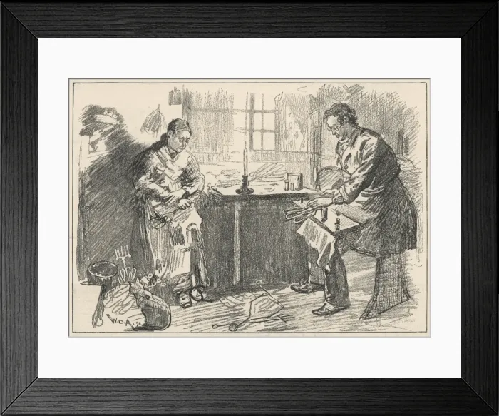 Framed Print : Slum Scenes Whitechapel Framed Print : Slum Scenes Whitechapel