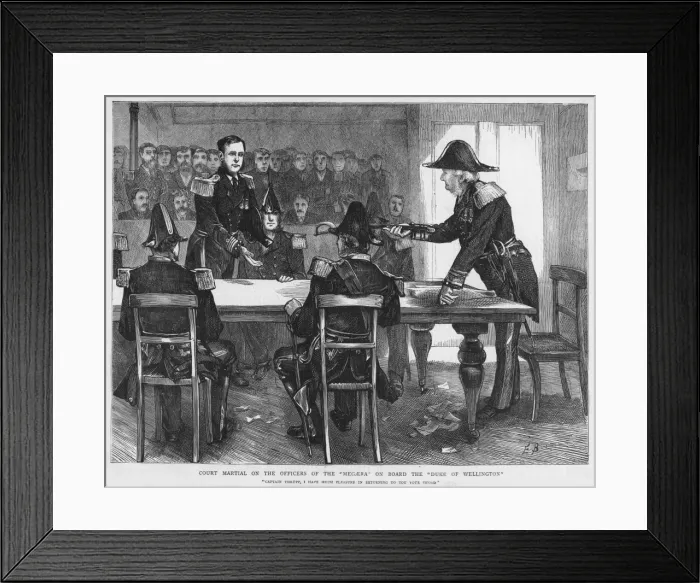 Framed Print : Naval Court Martial