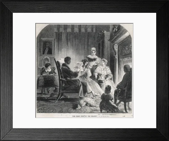 Framed Print : First Fire of the Season Framed Print : First Fire of the Season