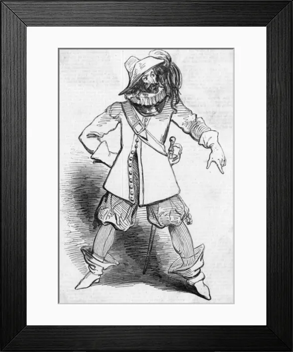 Framed Print : Dickens as Capt Bobadil Framed Print : Dickens as Capt Bobadil