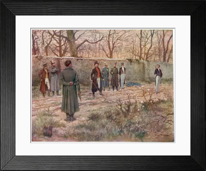 Framed Print : Customs / Duels 1815 Framed Print : Customs / Duels 1815