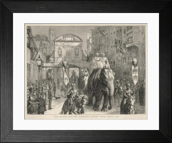 Framed Print : LORD MAYORs SHOW 1876 Framed Print : LORD MAYORs SHOW 1876