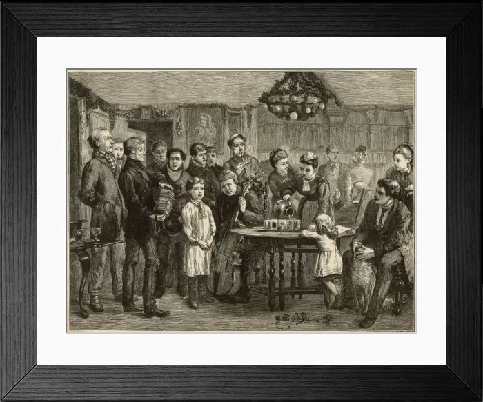 Framed Print : Village Choir, New Year Framed Print : Village Choir, New Year