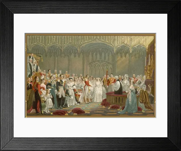 Framed Print : Victoria Marries Albert Framed Print : Victoria Marries Albert