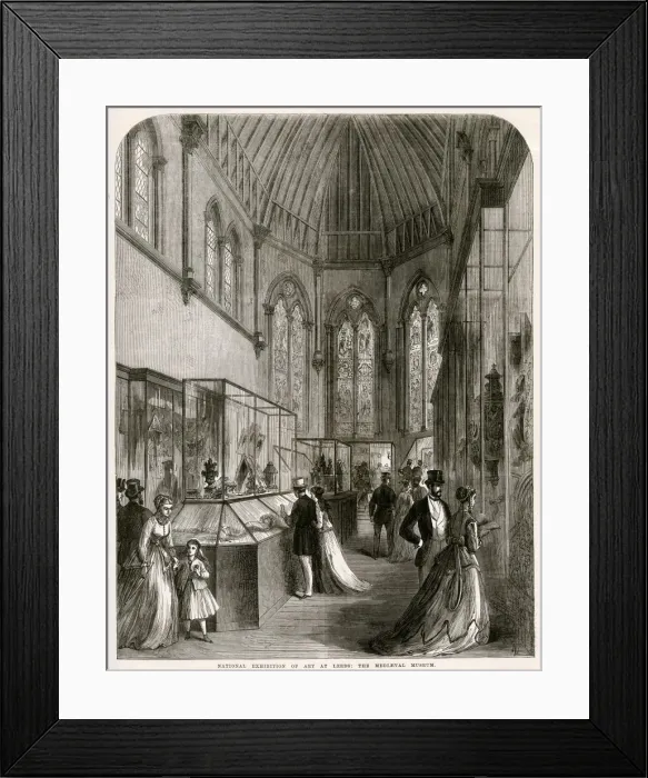 Framed Print : National Exhibition of art at Leeds, 1868