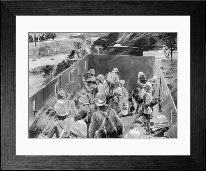 Framed Print : Boer / Armoured Train / Iln Framed Print : Boer / Armoured Train / Iln