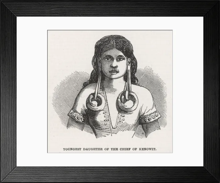 Framed Print : Borneo  /  Chiefs Daughter
