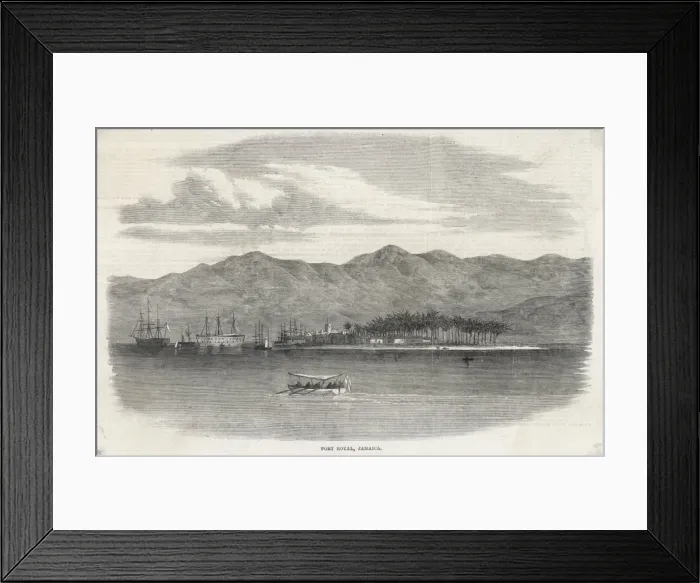 Framed Print : Jamaica  /  Port Royal  /  1865