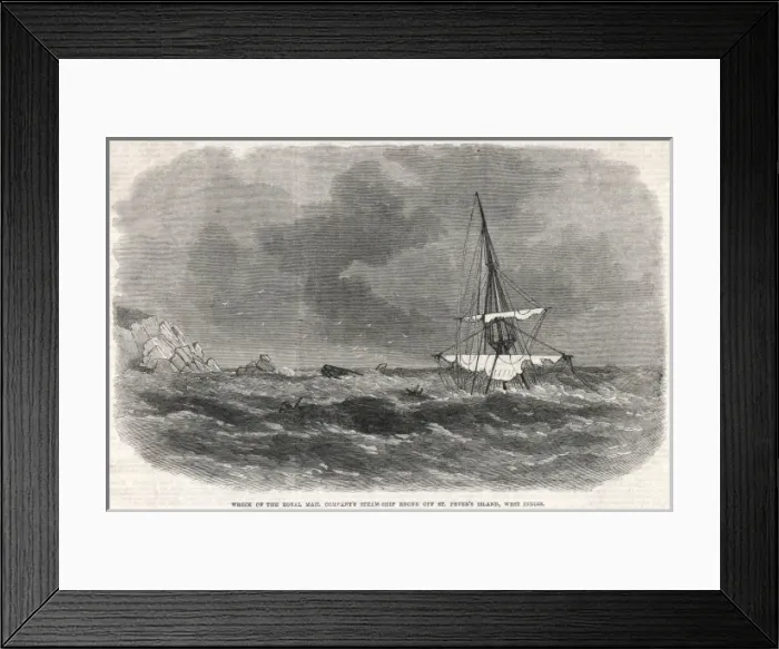 Framed Print : Shipwrecks  /  Rms Rhone