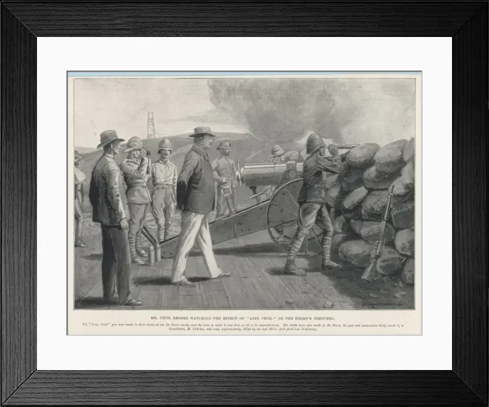 Framed Print : Boer / Rhodes at Kimberley Framed Print : Boer / Rhodes at Kimberley