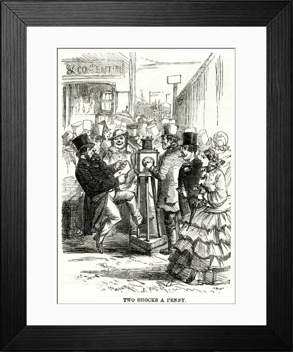 Framed Print : Electric Shocks, Epsom 1860