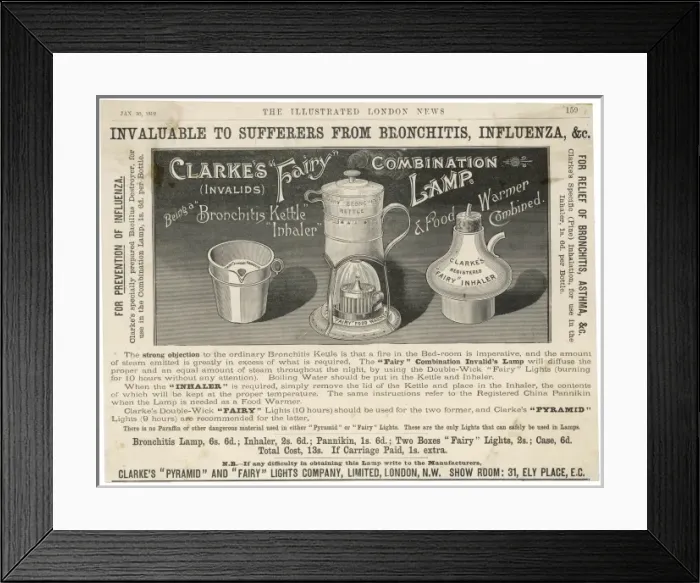 Framed Print : Medical  /  Inhalers  /  1892