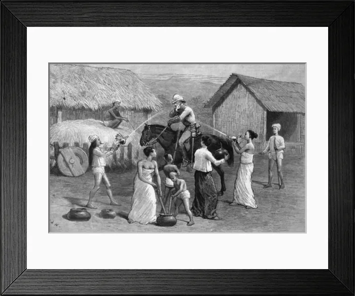 Framed Print : Burmese Water Festival Framed Print : Burmese Water Festival