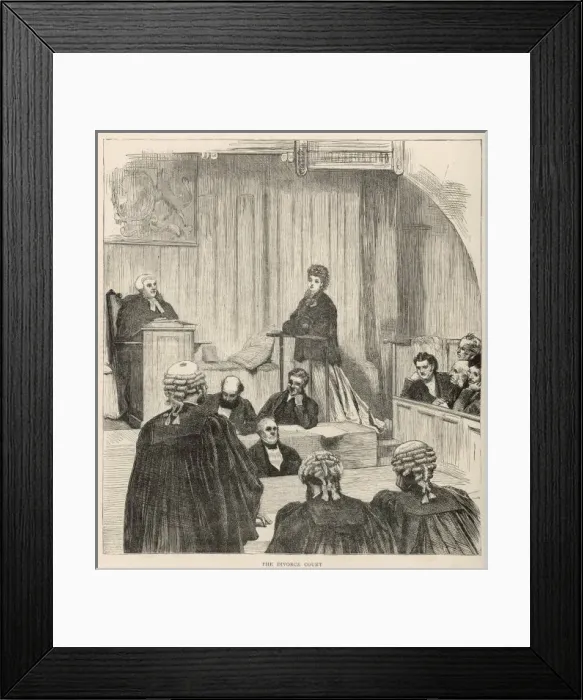 Framed Print : London Divorce Court Framed Print : London Divorce Court