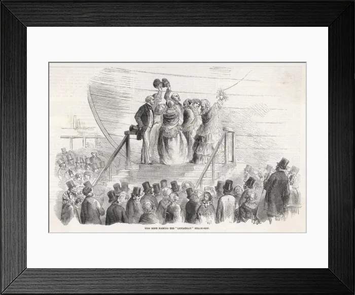 Framed Print : Great Eastern Launched Framed Print : Great Eastern Launched