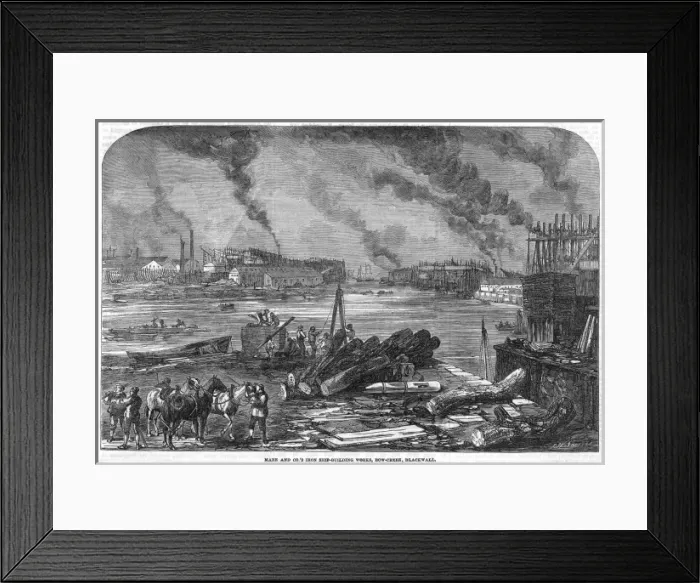 Framed Print : Thames Shipworks Framed Print : Thames Shipworks