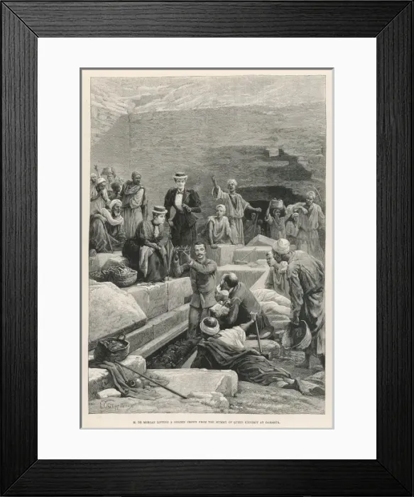 Framed Print : Crown of Queen Khnemit Framed Print : Crown of Queen Khnemit