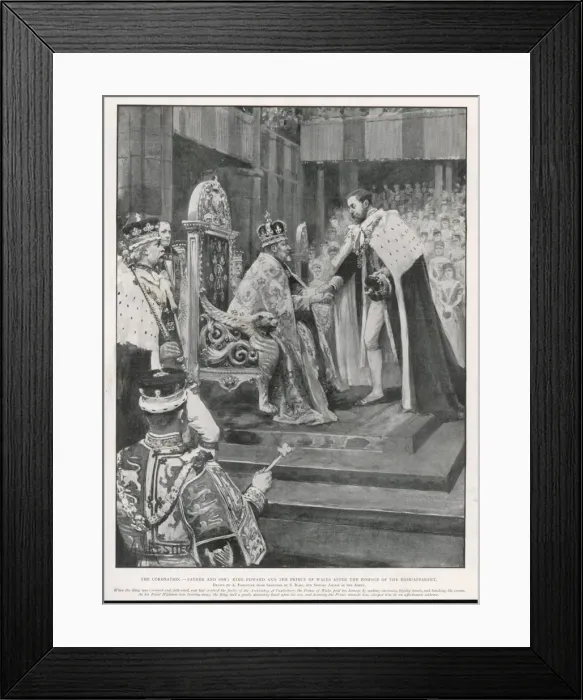 Framed Print : Coronation Edward VII Framed Print : Coronation Edward VII