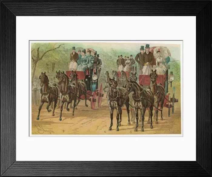 Framed Print : Coaching Meet in Hyde Pk Framed Print : Coaching Meet in Hyde Pk
