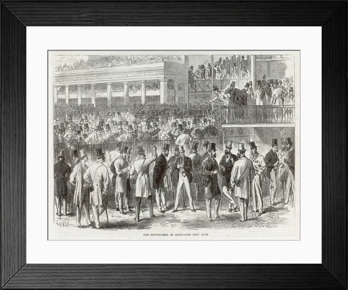 Framed Print : ASCOT 1866