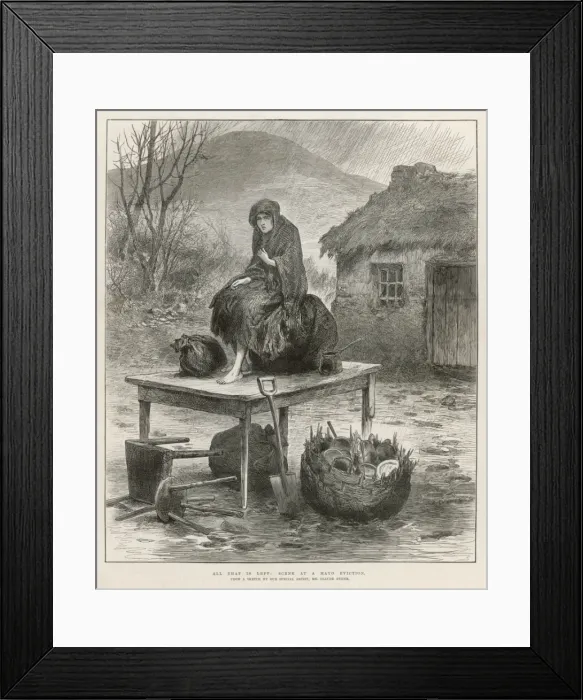 Framed Print : After the Eviction