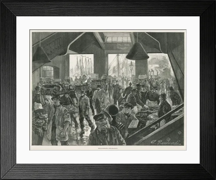 Framed Print : Billingsgate Fish Market Framed Print : Billingsgate Fish Market