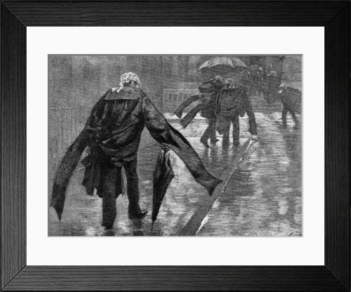 Framed Print : Barristers in the Rain Framed Print : Barristers in the Rain
