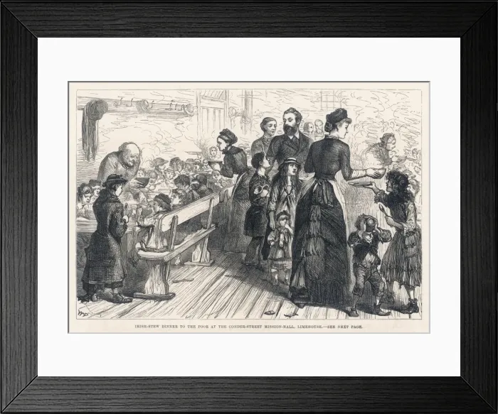 Framed Print : Irish Stew for the Poor