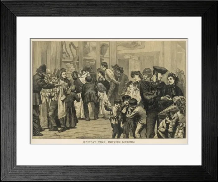Framed Print : Visiting British Museum Framed Print : Visiting British Museum