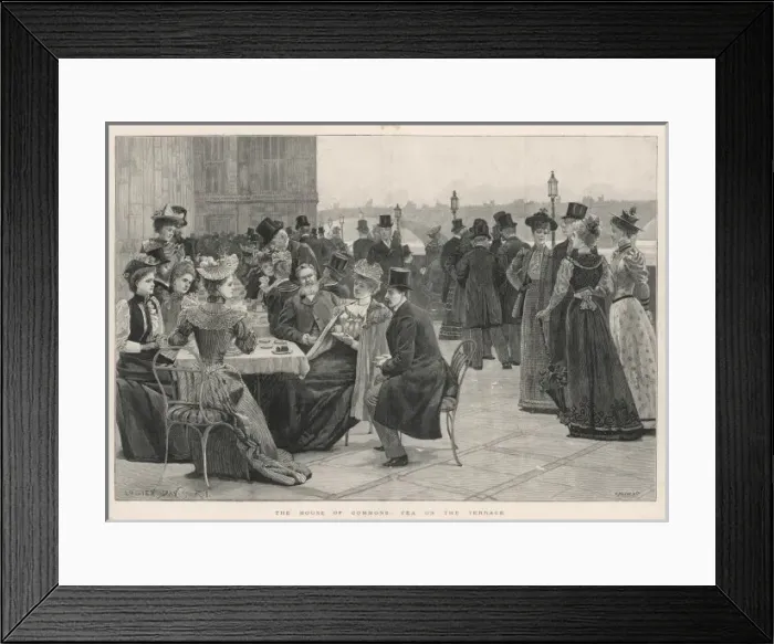 Framed Print : Commons Terrace / 1893 Framed Print : Commons Terrace / 1893