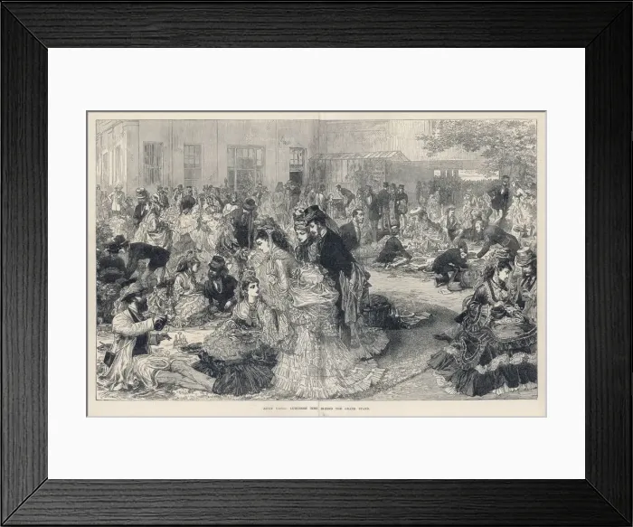 Framed Print : PICNICKING AT ASCOT Framed Print : PICNICKING AT ASCOT