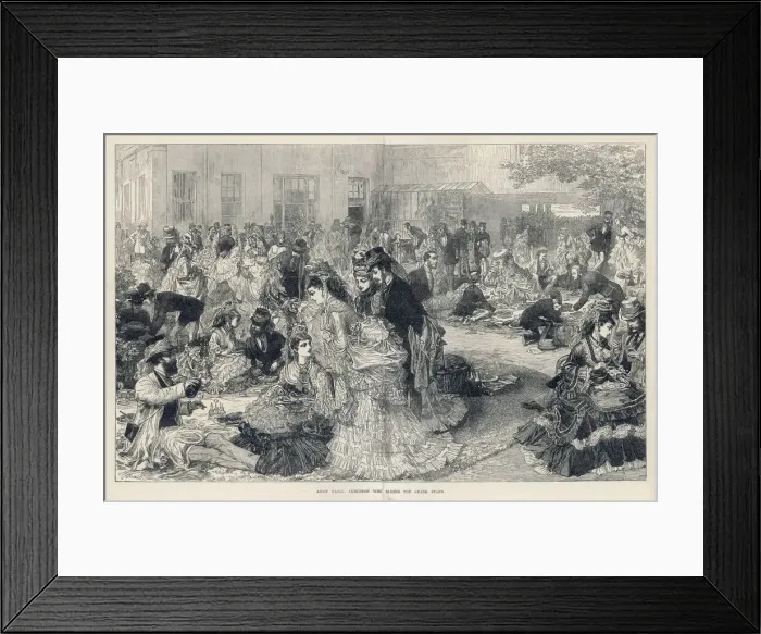 Framed Print : Picnicking at Ascot Framed Print : Picnicking at Ascot