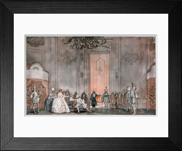 Framed Print : DER ROSENKAVALIER Octavian presents the Silver Rose to Sophie in Act II Framed Print : DER ROSENKAVALIER Octavian presents the Silver Rose to Sophie in Act II