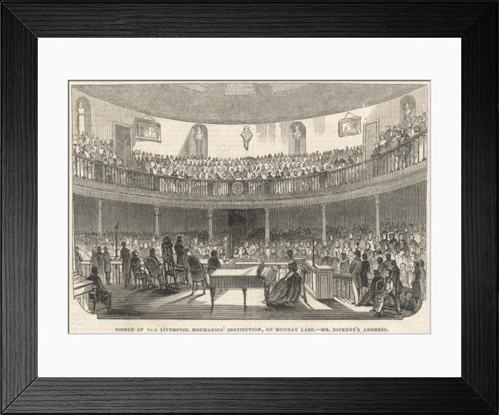 Framed Print : Dickens  /  Liverpool Inst