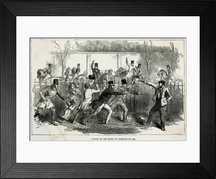 Framed Print : Victoria Attacked 1849