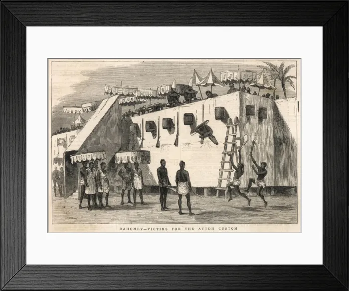 Framed Print : SACRIFICE, DAHOMEY Framed Print : SACRIFICE, DAHOMEY
