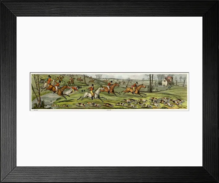 Framed Print : Fox hunting, full cry 1820 Framed Print : Fox hunting, full cry 1820